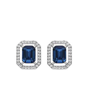 Luxenter Ohrringe Mit Blauem Topas Zirkonia