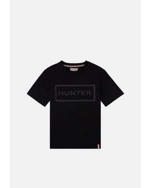 HUNTER Damen Original T-Shirt - Schwarz