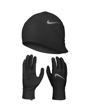 Nike "Essential" Hut- Und Handschuh-Set Für Herren, Laufen - Schwarz