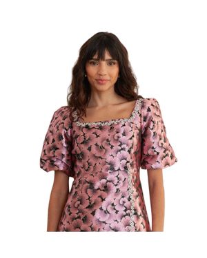 Lovedrobe Shift-Kleid Für Damen, Jacquard, Party - Rot