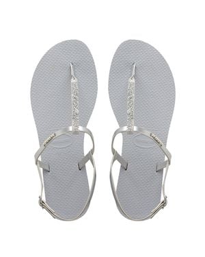 Havaianas You Riviera Crystal Damen Sandalen - Grau