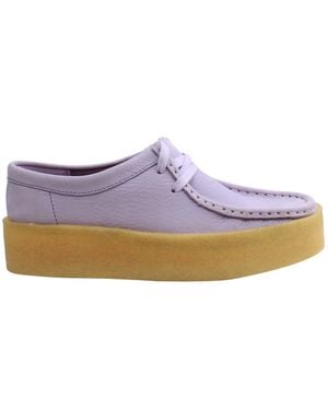 Clarks Wallabee Cup Damen Schuhe Lilac - Blau