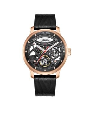 Heritor Marcell Skelett-Zifferblatt Automatik-Uhr - Mettallic