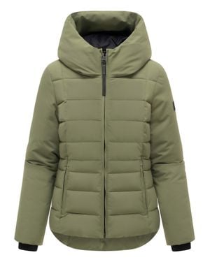 Navahoo Damen Steppjacke Stepptänzchen Mit Kapuze - Grün