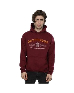 Harry Potter "Gryffindor Quidditch" Kapuzenpullover Für Herren (Burgunderrot)