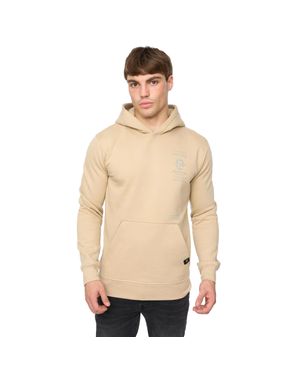 Crosshatch "Jamolat" Kapuzenpullover Für Herren (Steinfarben) - Natur