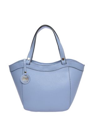 Roberta M Rindsledertasche - Blau