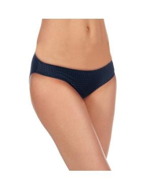 Selene Greta Damen Microfaser-Bikini-Unterhose - Blau