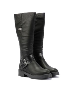 Blowfish Virtue 2 Damen Schwarzstiefel Aus Kunstleder