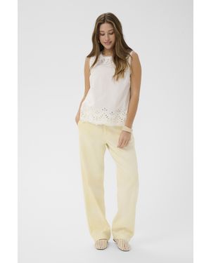 Cream Ärmellose Bluse Crselina Ärmellose Bluse Regular Fit - Weiß