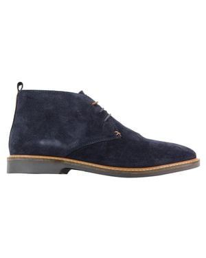 House Of Cavani Marineblaue Herren-Chukka-Stiefel Aus Wildleder Zum Schnüren