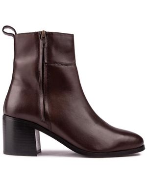 Sole Greer Reißverschluss-Stiefel - Braun