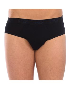 Q En Herren Atmungsaktive Elastische Bambus-Briefs Q510 - Schwarz