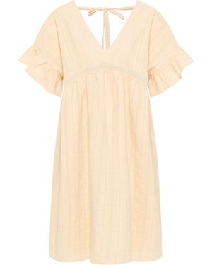 Dreimaster Kleid Damen Creme - Natur