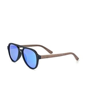 Earth Wood Mazatlan Polarisierte Sonnenbrille - Blau