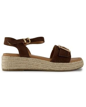V.Gan August Espadrille Wedge Sandalen - Braun