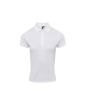 PREMIER Damen Polo-Shirt Coolchecker Mit Coolplus - Weiß