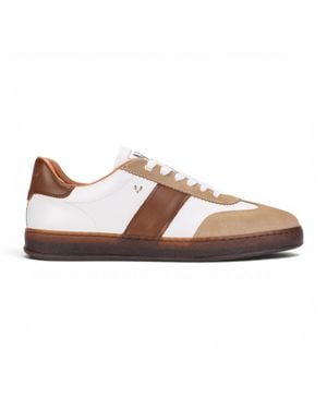 Infinity Leather Martinelli Herren Braune Ledersneakers Trainerschuhe – Seaford