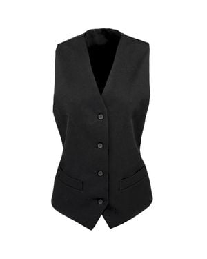PREMIER Damen/Damen Gefütterte Polyesterweste Barkleidung Catering (2Er-Pack) - Schwarz