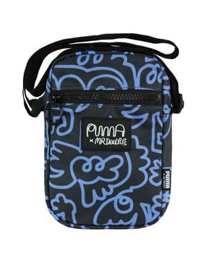 PUMA X Mr. Doodle Schwarz Tragbare Tasche - Blau