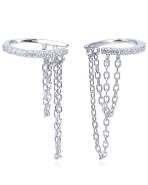 Gena Paris Earcuff Rock Eins - Weiß