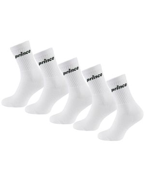 Prince Tennis 5Er-Pack Weiße Herrensocken