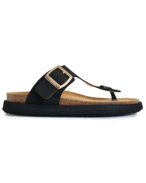 V.Gan Vegane Majoran Komfort-Fußbett-Sandalen - Blau