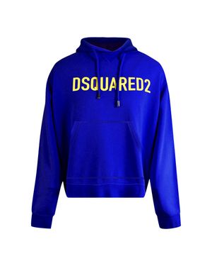 DSquared² Cool Fit Markenlogo Hoodie - Blau