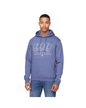 Crosshatch "Maxima" Kapuzenpullover Für Herren (Jeansblau)