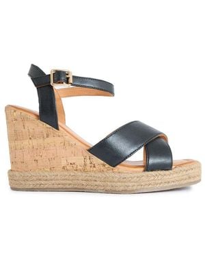 Sole Ldn Brita Wedge Sandalen - Blau