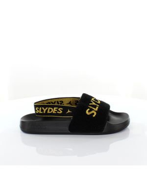 Slydes Coin Slip Auf Rückengurt Flip Flop Sliders Sandalen Ss20 Schwarzes
