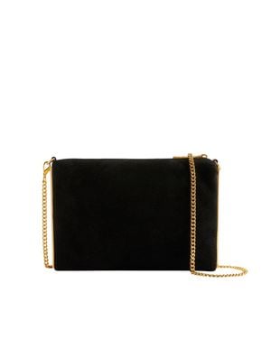 Ted Baker Jeiner Bar Detail Wildleder Umhängetasche - Schwarz
