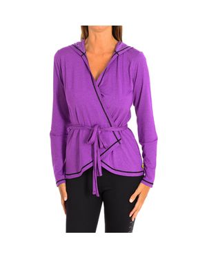Zumba Langärmelige Sportjacke Mit Kapuze Für Frauen Z1T00503 - Lila
