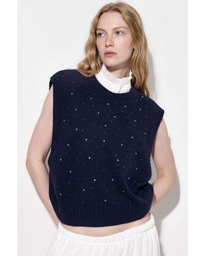 Hiccup Verzierter Pullover - Blau