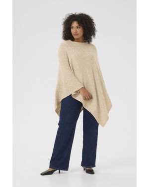 Kaffe Poncho Kcjenny Poncho Loose Fit - Blau