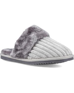 Hush Puppies Arianna Cord Polyester Damen Hausschuhe - Grau