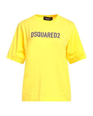 DSquared² Eco Dyed Easy Dunkelgelbes T-Shirt