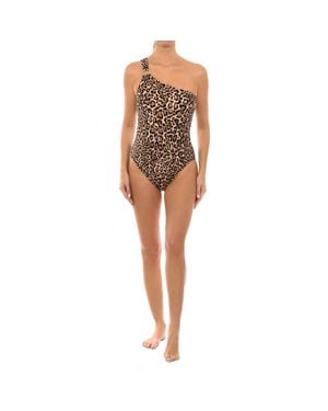 Michael Kors Damen-Badeanzug Mit Einem Träger Mm9M614 - Braun