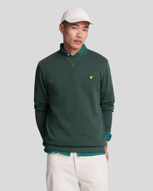 Lyle & Scott Sweatshirt Mit Rundhalsausschnitt Für Herren - Grün