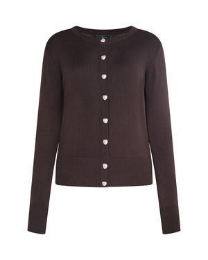 faina Strickcardigan Damen - Braun