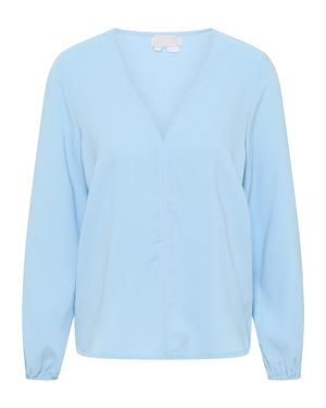 RISA Blouse Classique À Manches Longues Lymoa - Blau