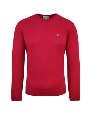 Lacoste Logo Herren Pullover - Rot