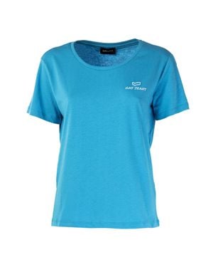 Gas T-Shirt Frau Puppe Modell - Blau