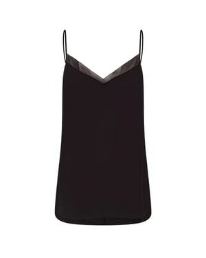Ted Baker Schwarzes Camisole-Top Von Lulea Aus Chiffon