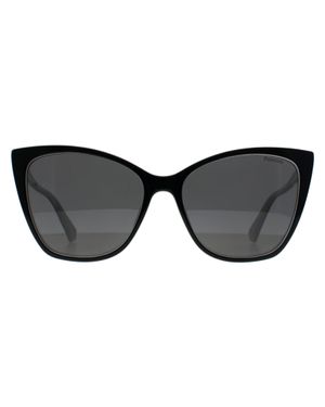 Polaroid Pld 4181/S 80S M9 Weiãÿ Grau Polarisierte Sonnenbrille - Schwarz