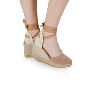 Espadrilles Baumwoll-Espadrille-Sandalen - Braun