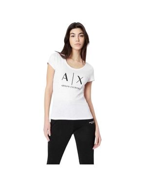 ARMANI EXCHANGE T-Shirt Für Damen, Baumwolle - Weiß