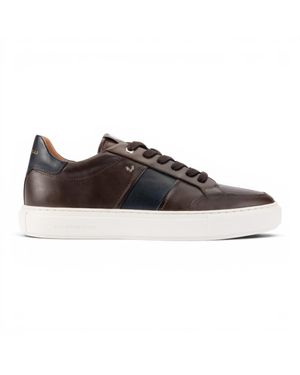 Infinity Leather Martinelli Herren Braune Ledersneakers Trainerschuhe – Hastings