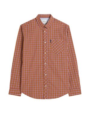 Ben Sherman "Signature" Hemd Für Herren, Langärmlig - Braun