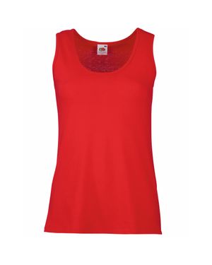 Fruit Of The Loom Lady-Fit Valueweight Damen Tank-Top - Rot